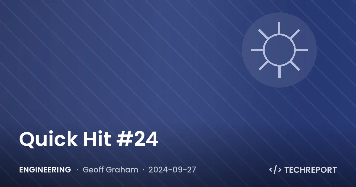 Quick Hit #24