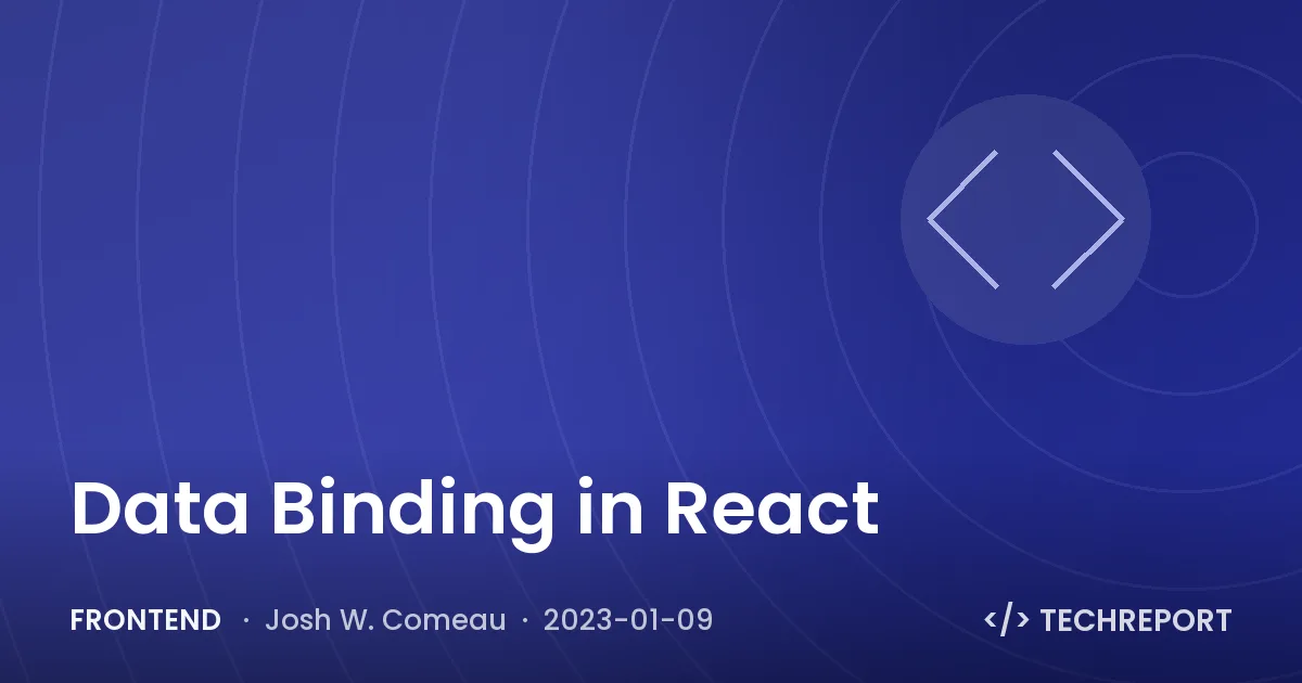 Data Binding in React