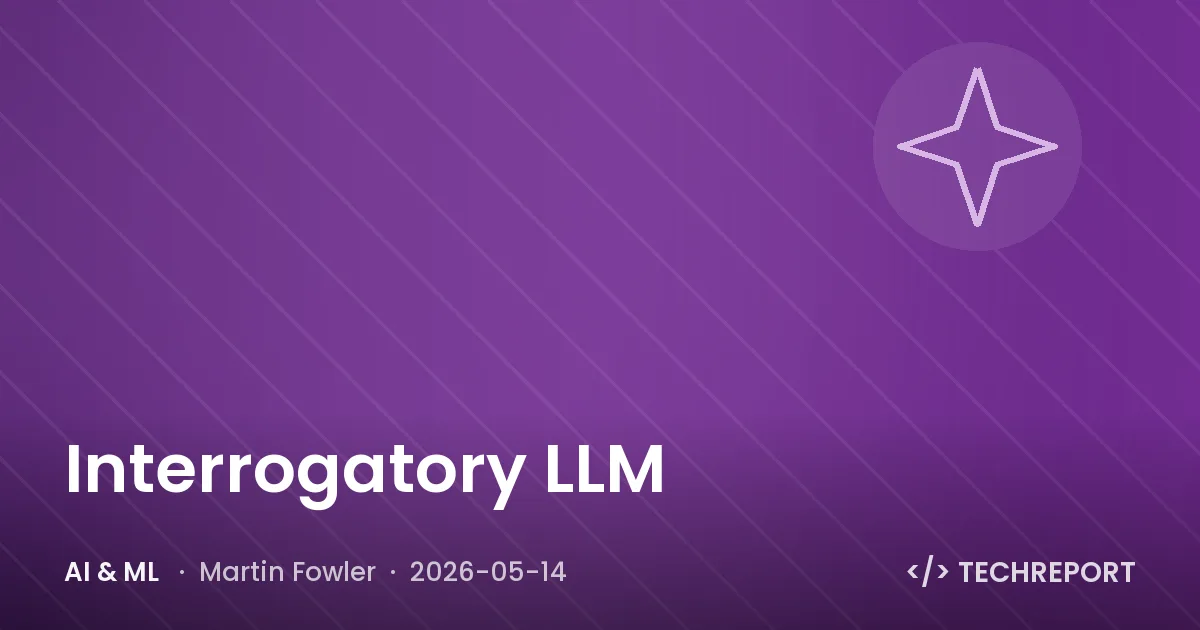 AI & ML — Interrogatory LLM