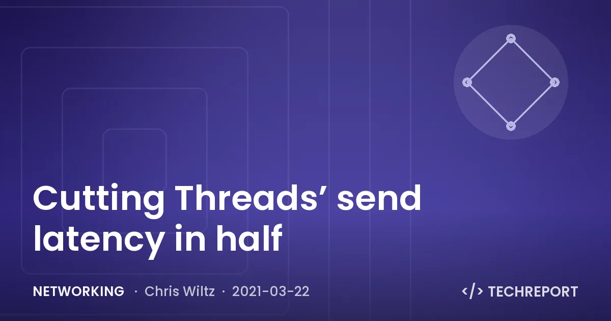 Networking — Cutting Threads’ send latency in half