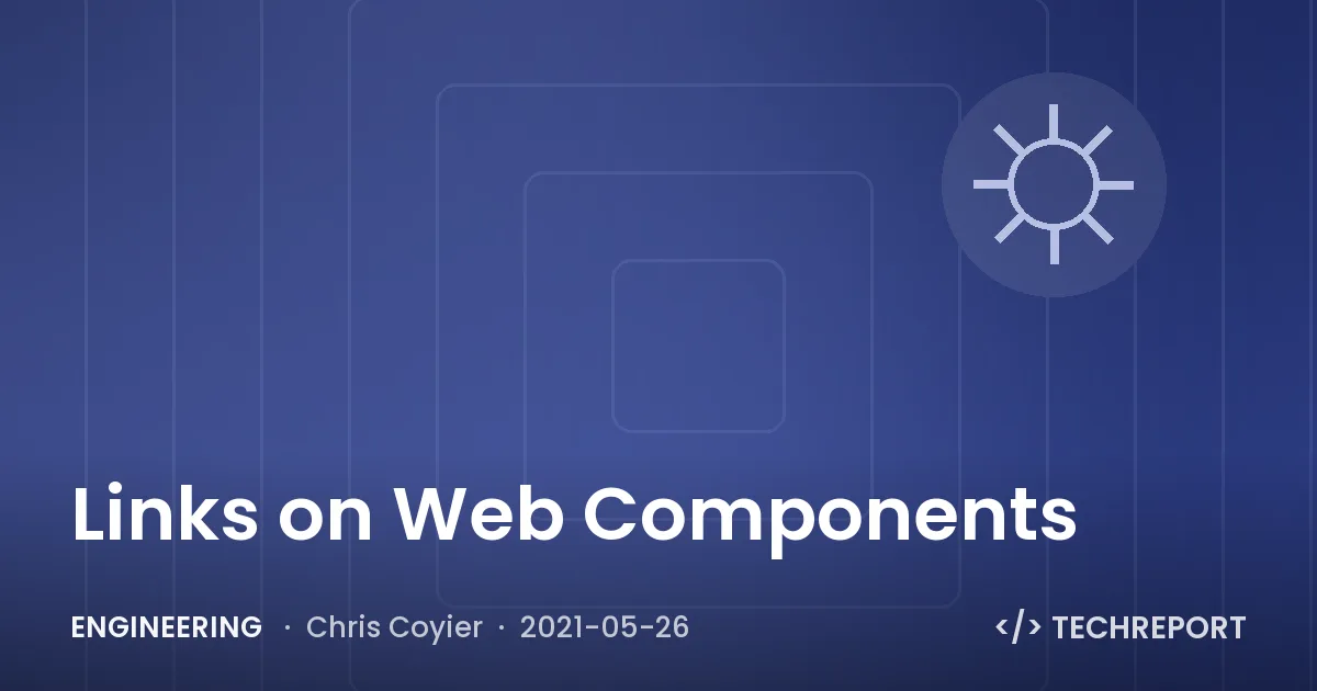 Links on Web Components