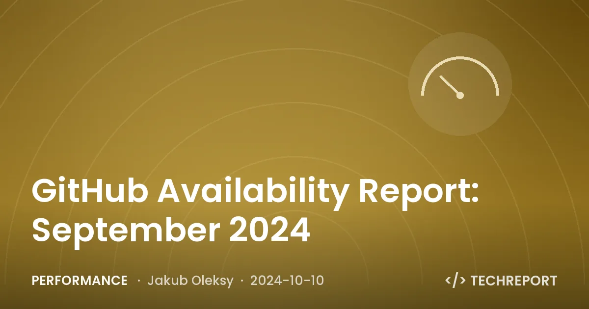GitHub Availability Report: September 2024