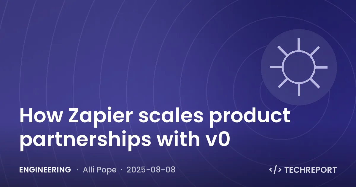 Engineering — How Zapier scales product partnerships with v0