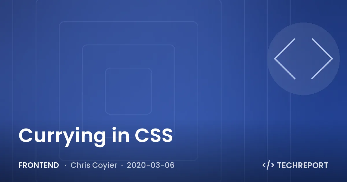 Currying in CSS