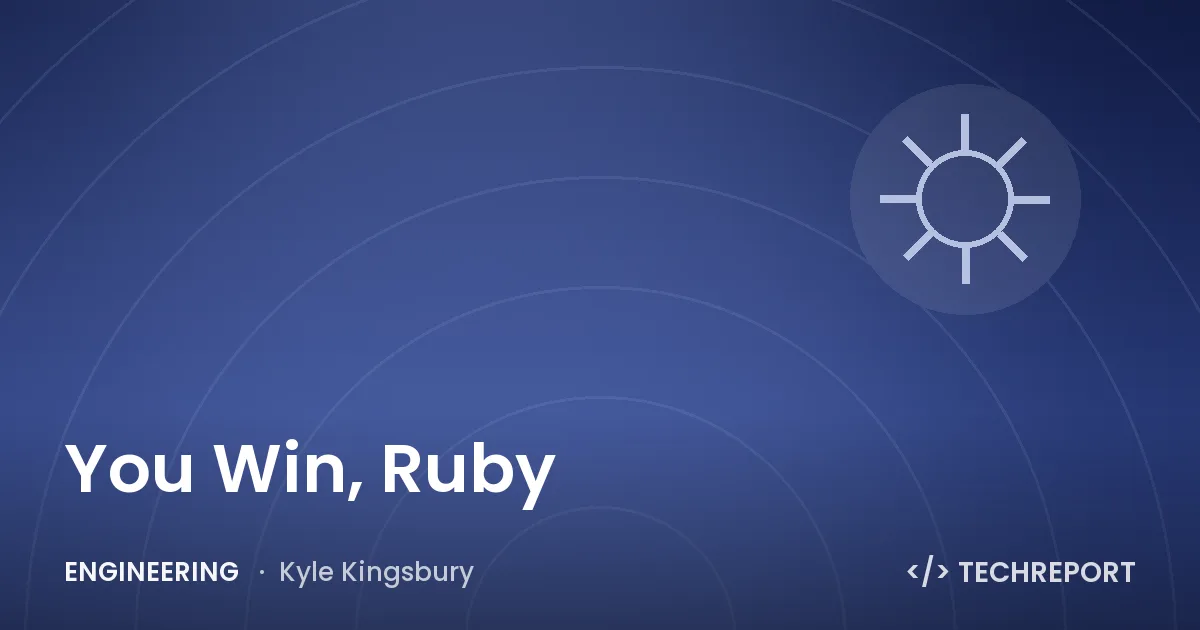 You Win, Ruby