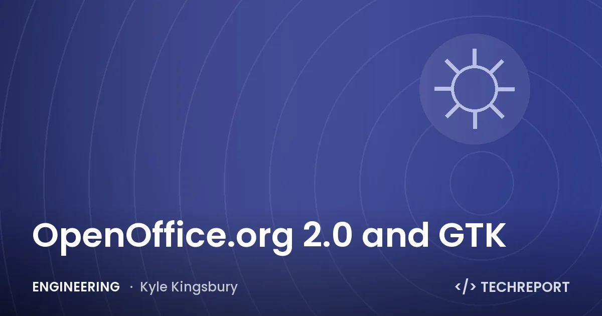 OpenOffice.org 2.0 and GTK