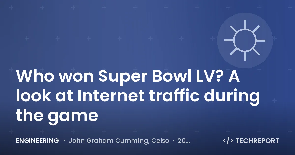 Who won Super Bowl LV? A look at Internet traffic during the game