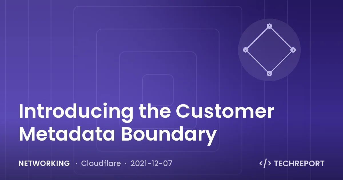 Networking — Introducing the Customer Metadata Boundary