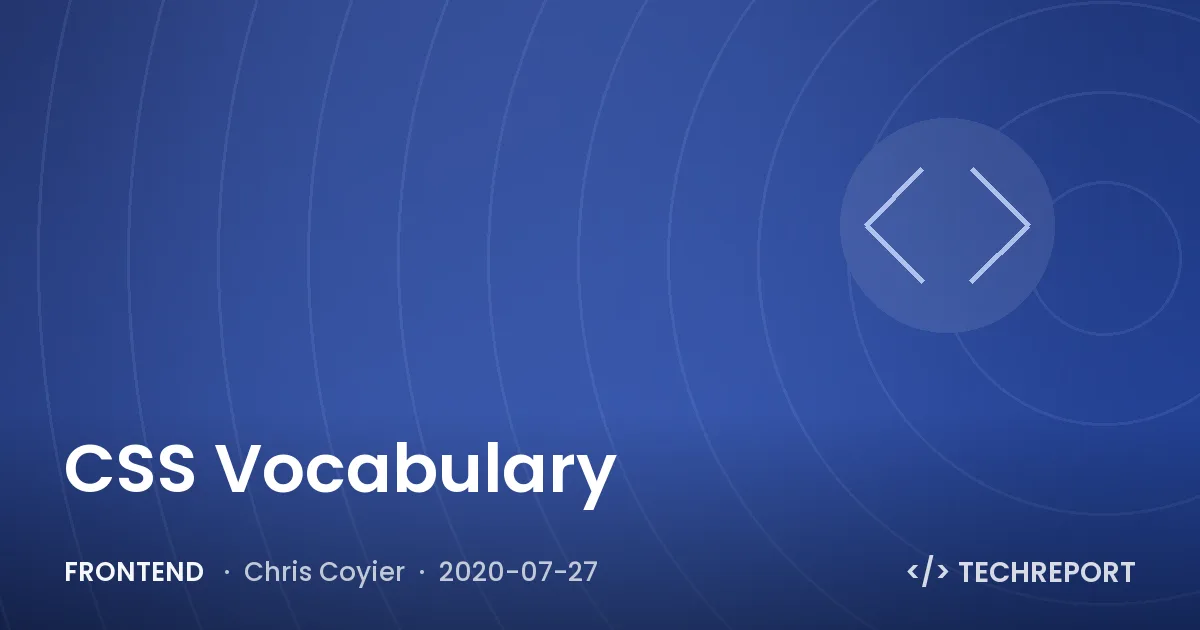 CSS Vocabulary