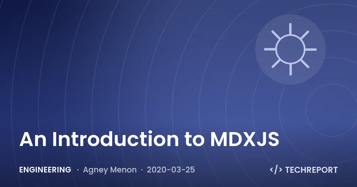 Engineering — An Introduction to MDXJS