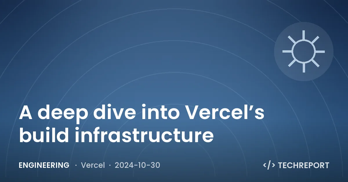 A deep dive into Vercel’s build infrastructure