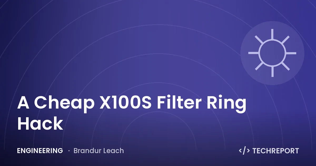 A Cheap X100S Filter Ring Hack