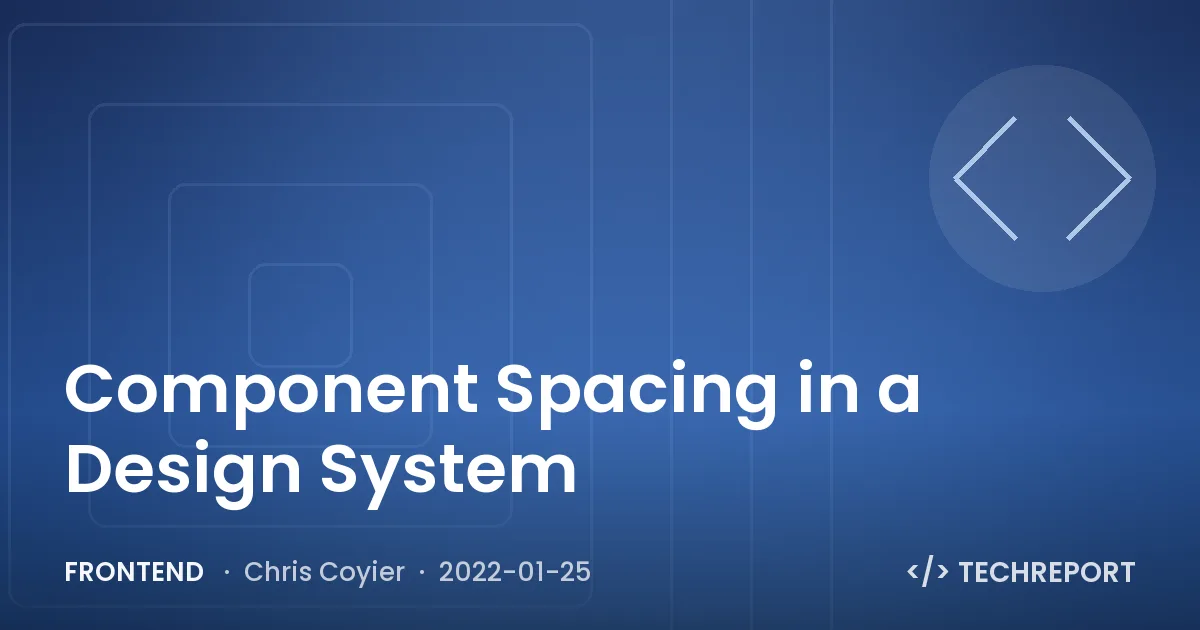 Component Spacing in a Design System