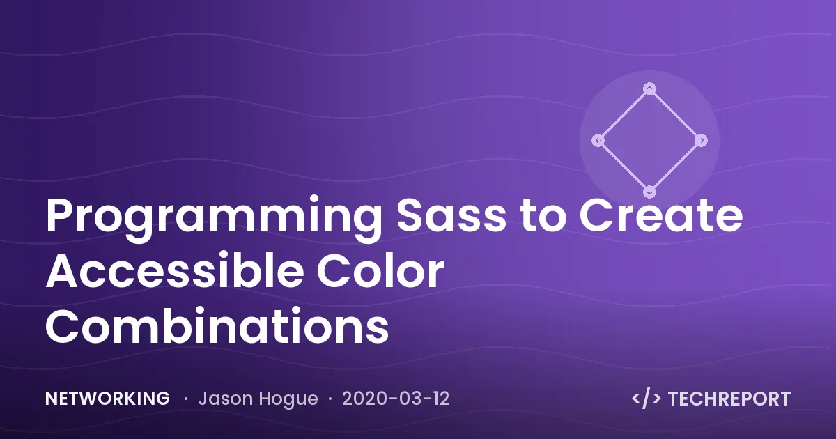 Programming Sass to Create Accessible Color Combinations
