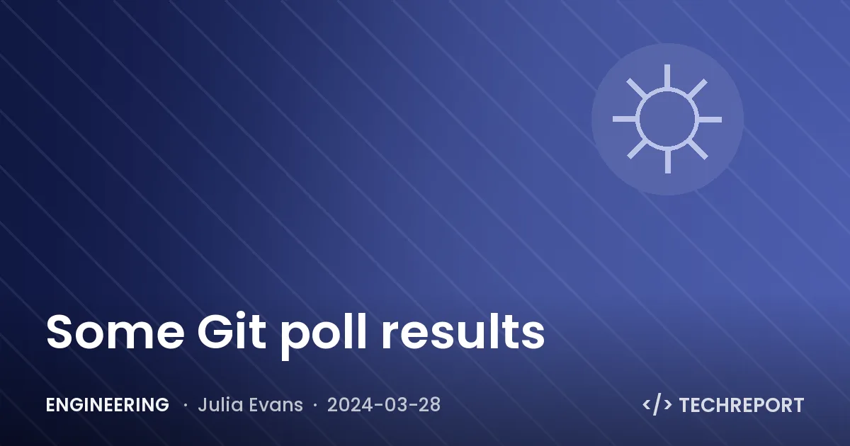 Engineering — Some Git poll results