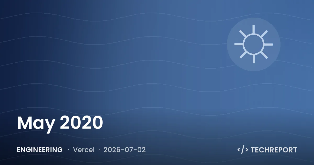 May 2020