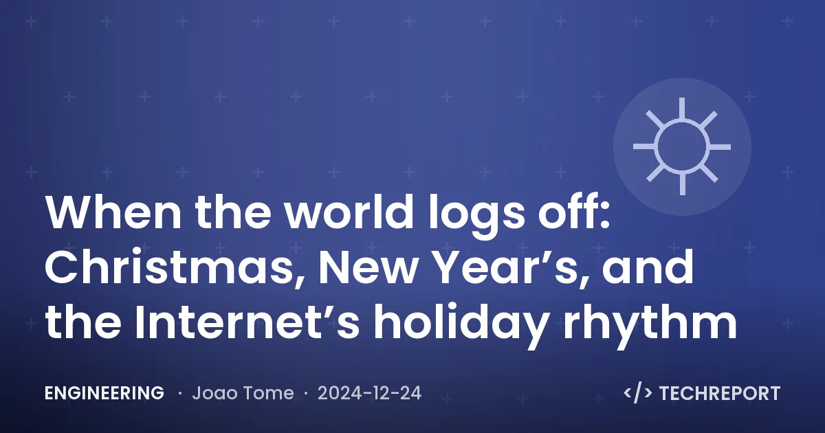 When the world logs off: Christmas, New Year’s, and the Internet’s holiday rhythm