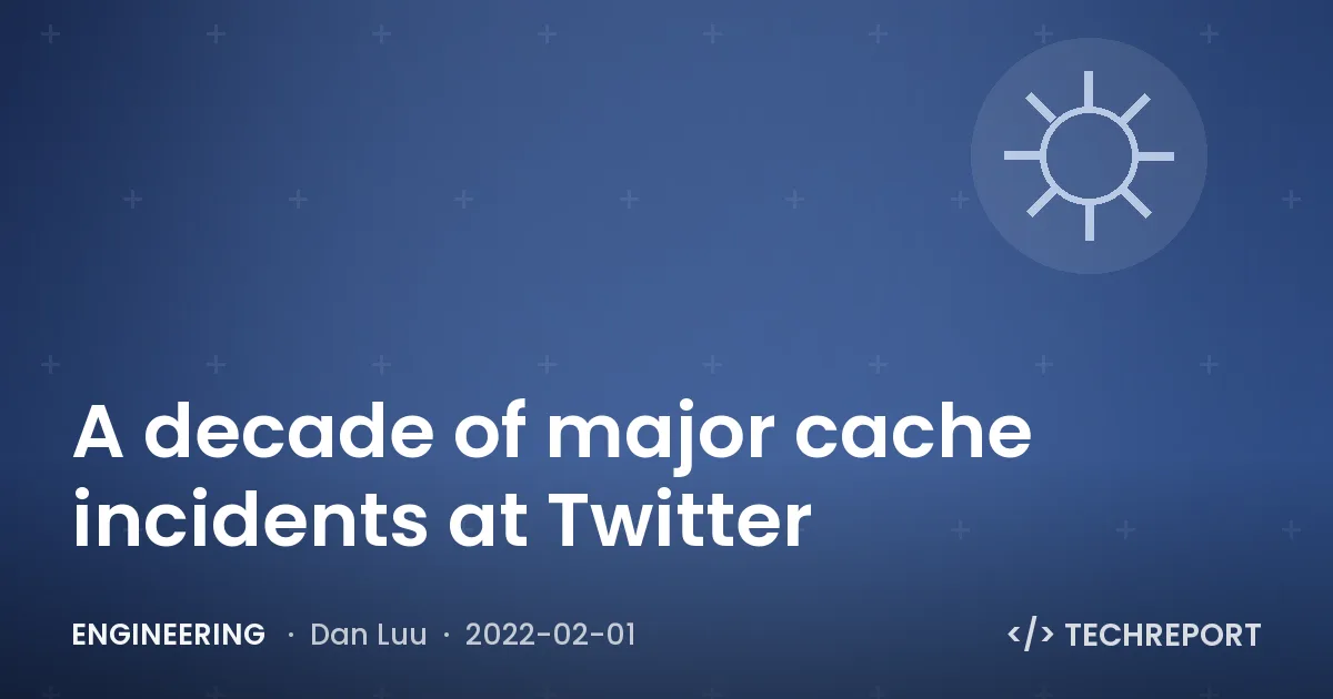 Engineering — A decade of major cache incidents at Twitter