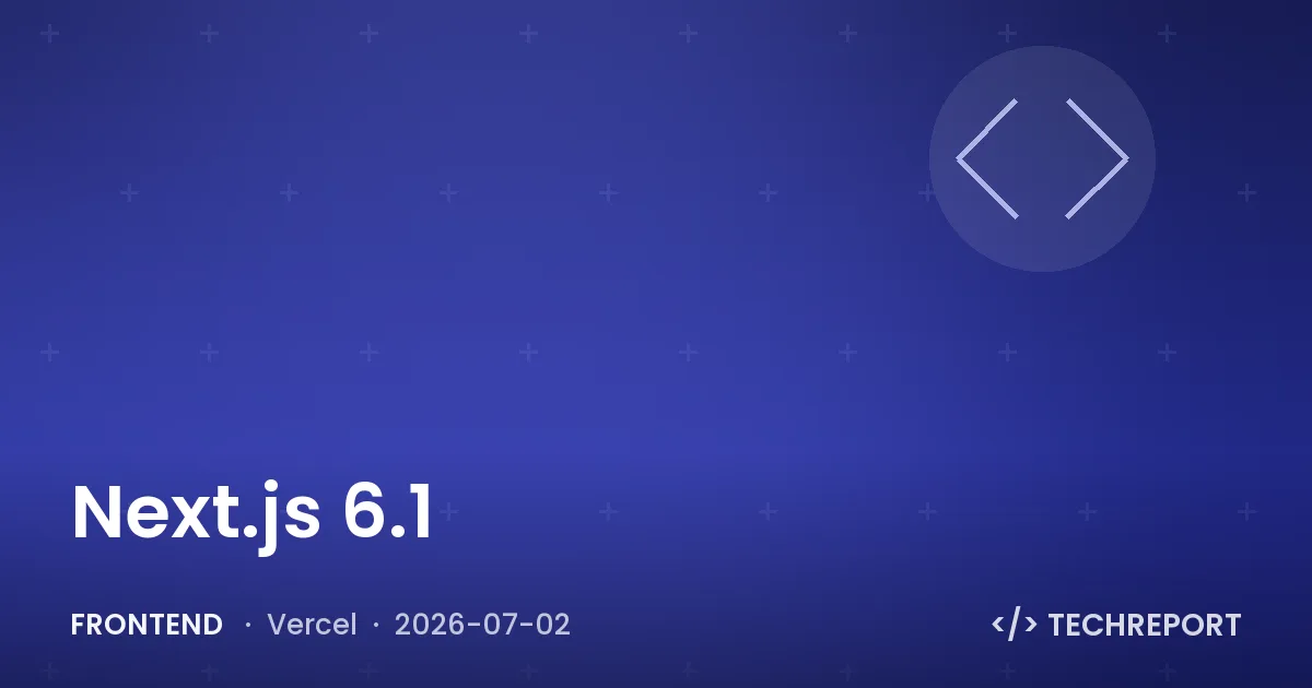 Frontend — Next.js 6.1