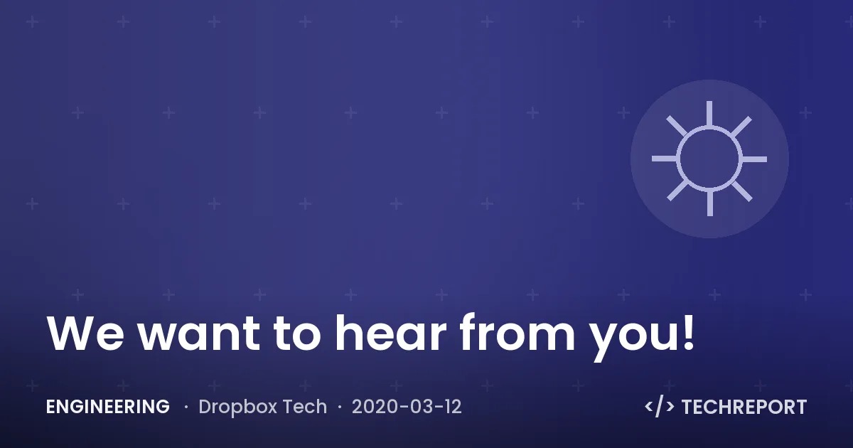 Engineering — We want to hear from you!