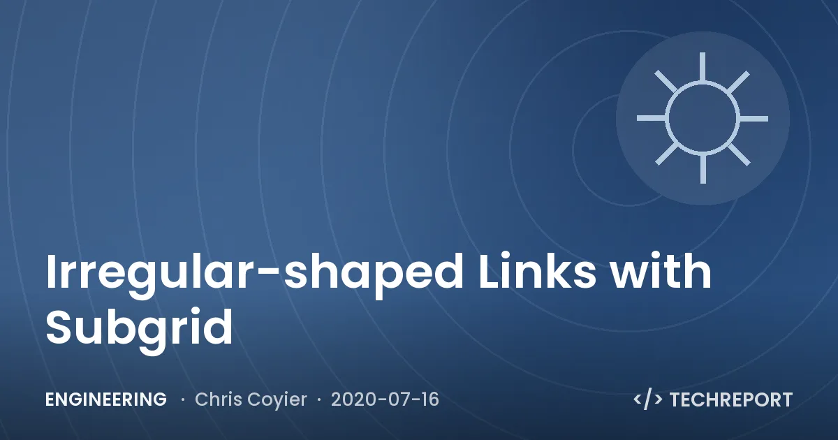 Irregular-shaped Links with Subgrid