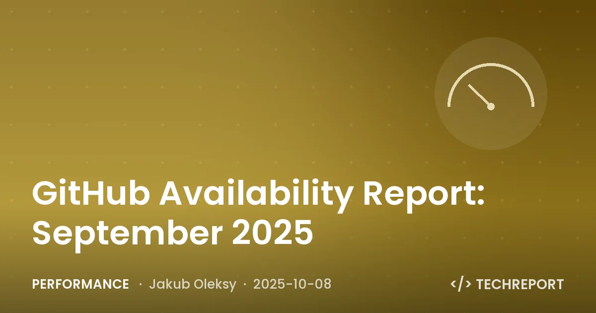 GitHub Availability Report: September 2025