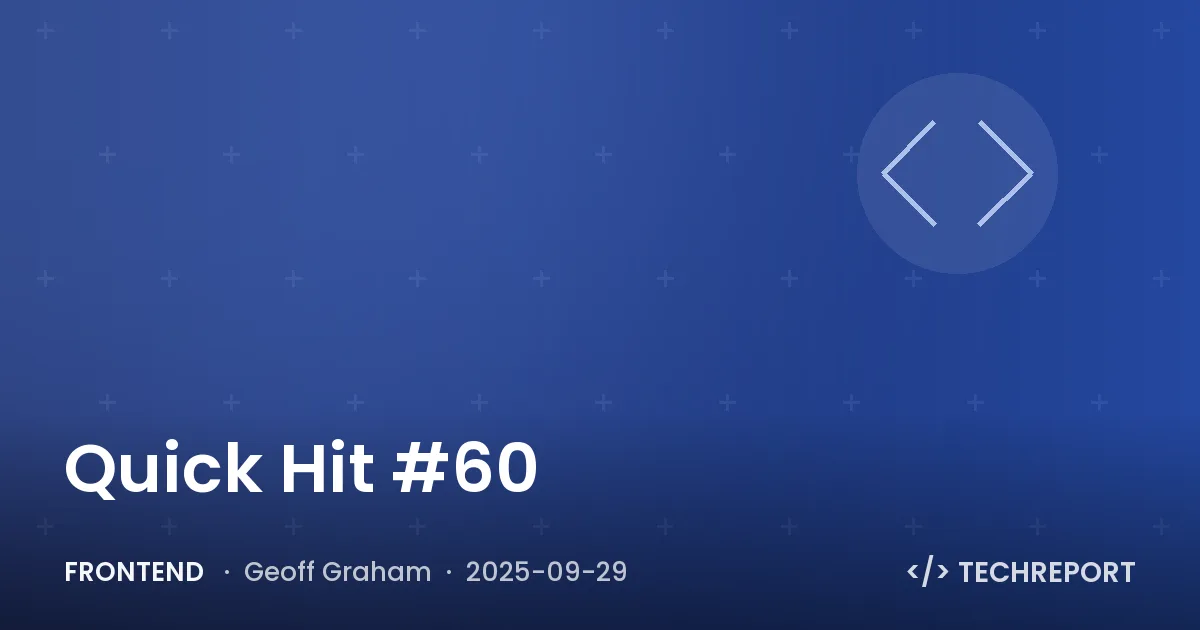 Quick Hit #60