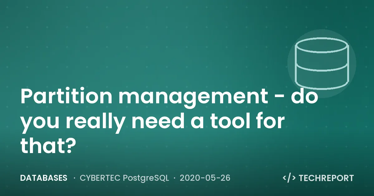 Partition management - do you really need a tool for that?