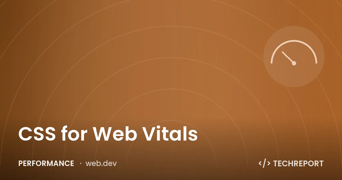 CSS for Web Vitals
