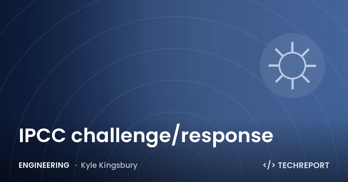 IPCC challenge/response