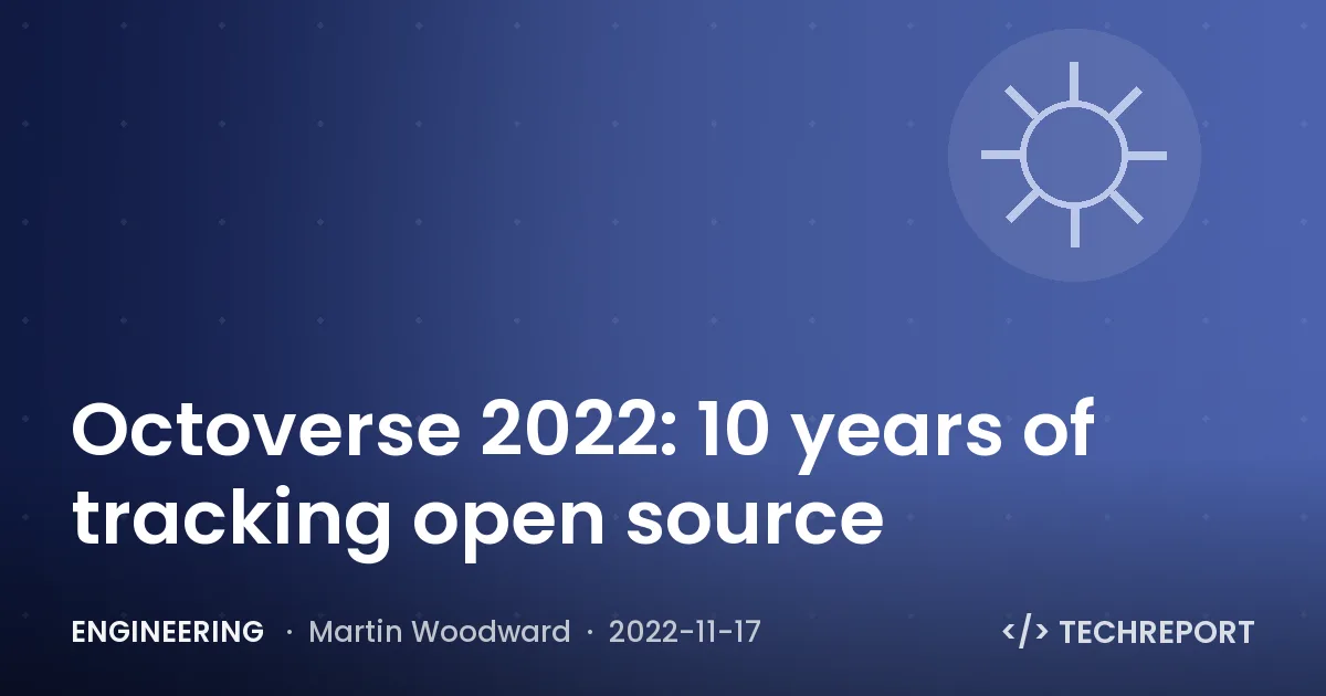 Engineering — Octoverse 2022: 10 years of tracking open source