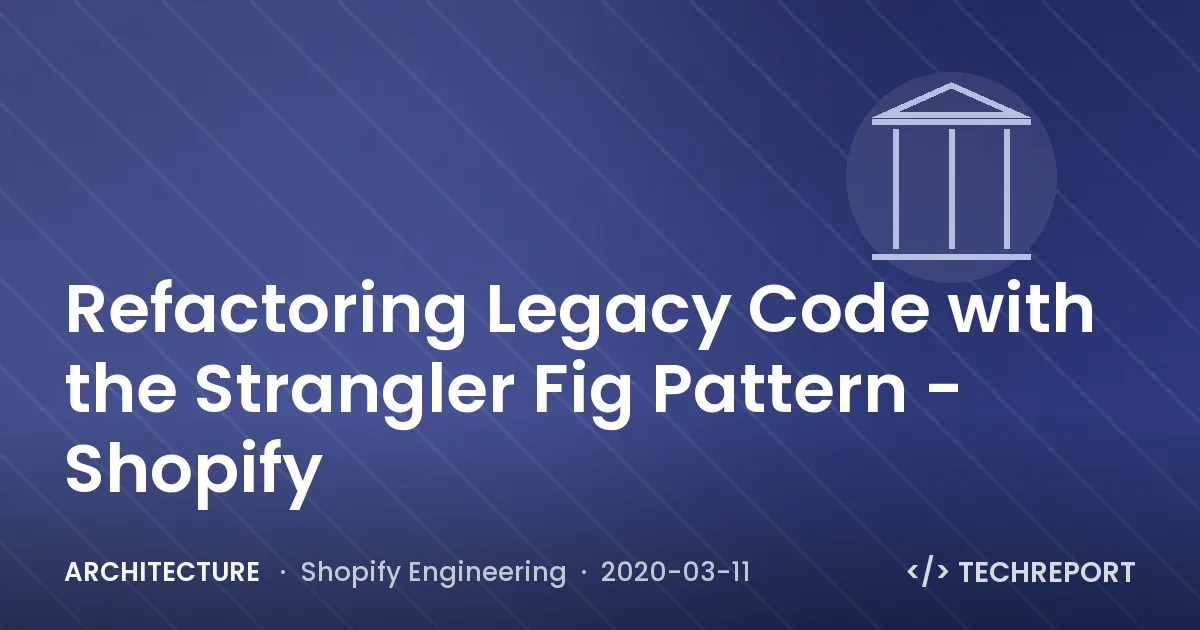 Refactoring Legacy Code with the Strangler Fig Pattern - Shopify