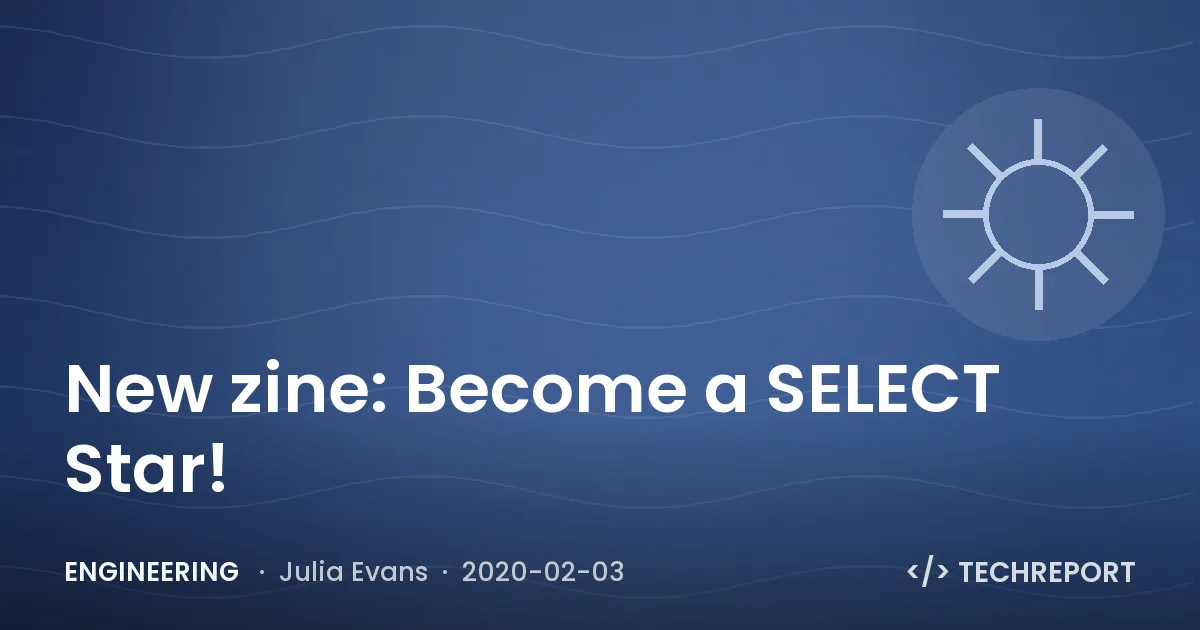 New zine: Become a SELECT Star!
