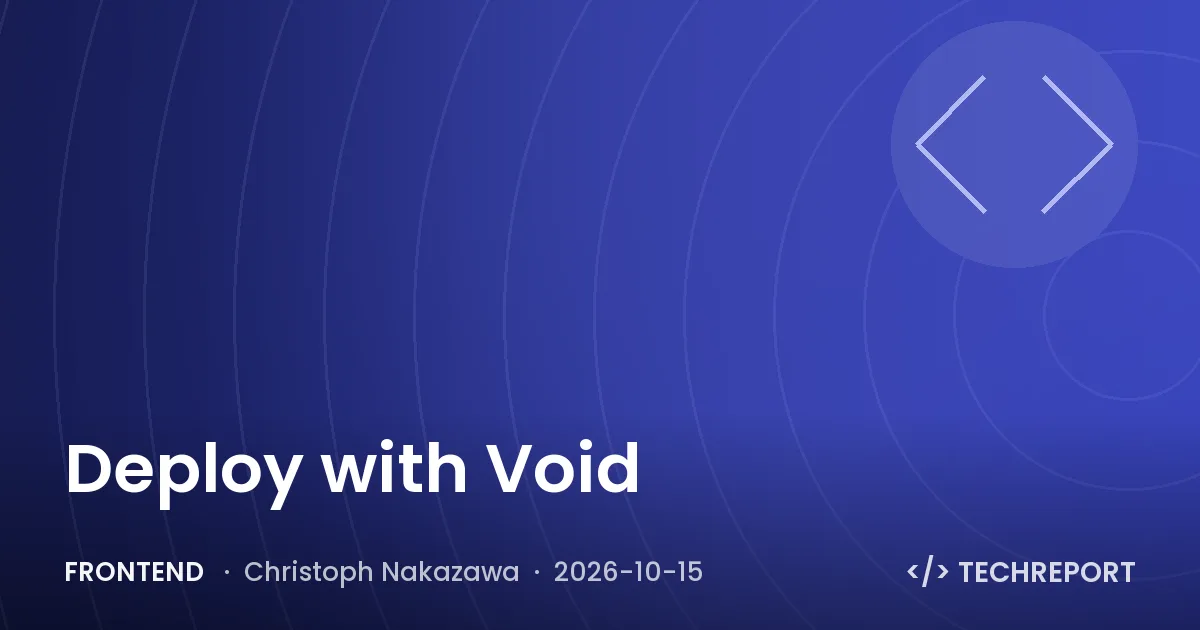 Deploy with Void