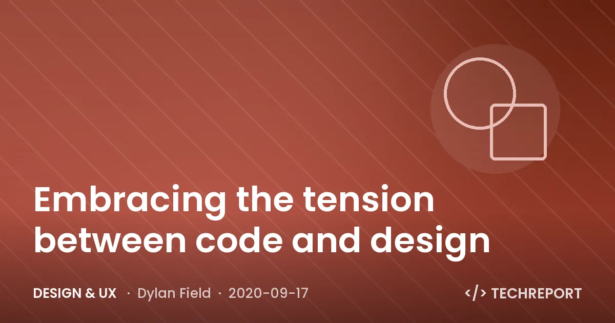 Embracing the tension between code and design