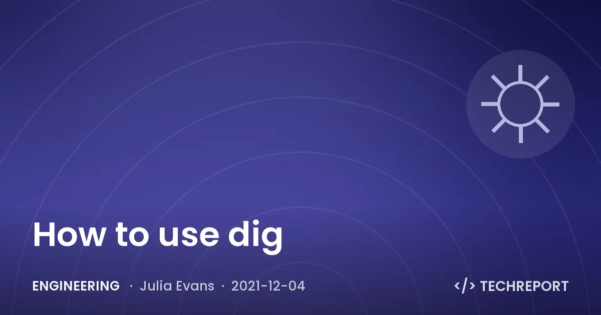 How to use dig