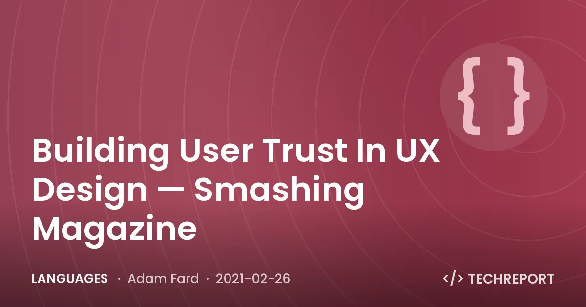 Languages — Building User Trust In UX Design — Smashing Magazine