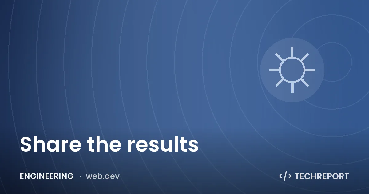 Share the results