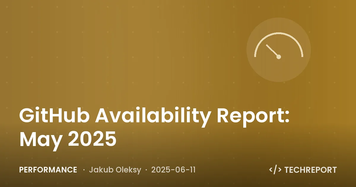 GitHub Availability Report: May 2025