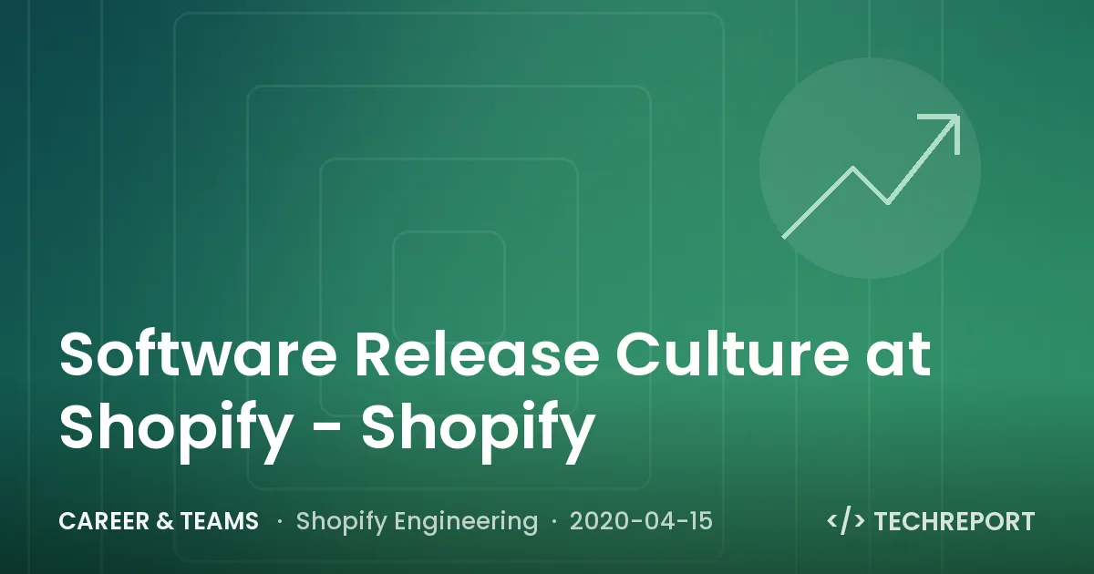 Software Release Culture at Shopify - Shopify