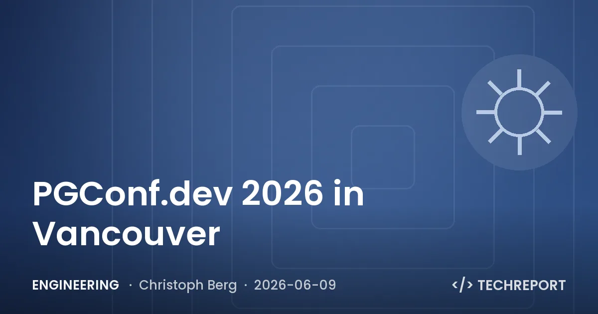 Engineering — PGConf.dev 2026 in Vancouver