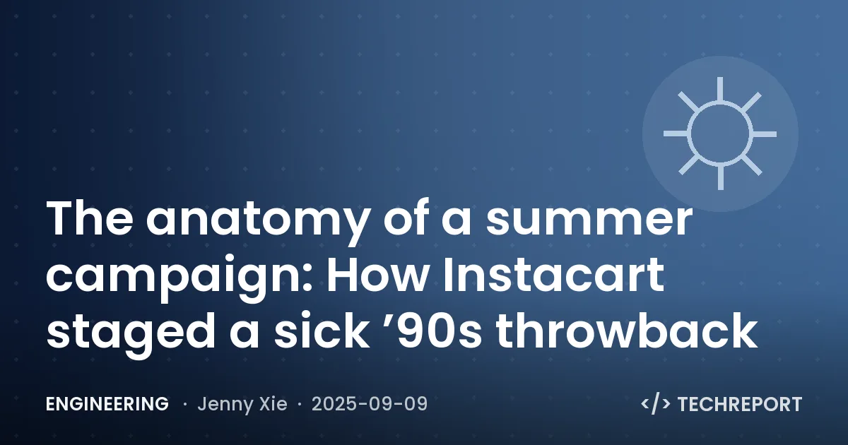 The anatomy of a summer campaign: How Instacart staged a sick ’90s throwback