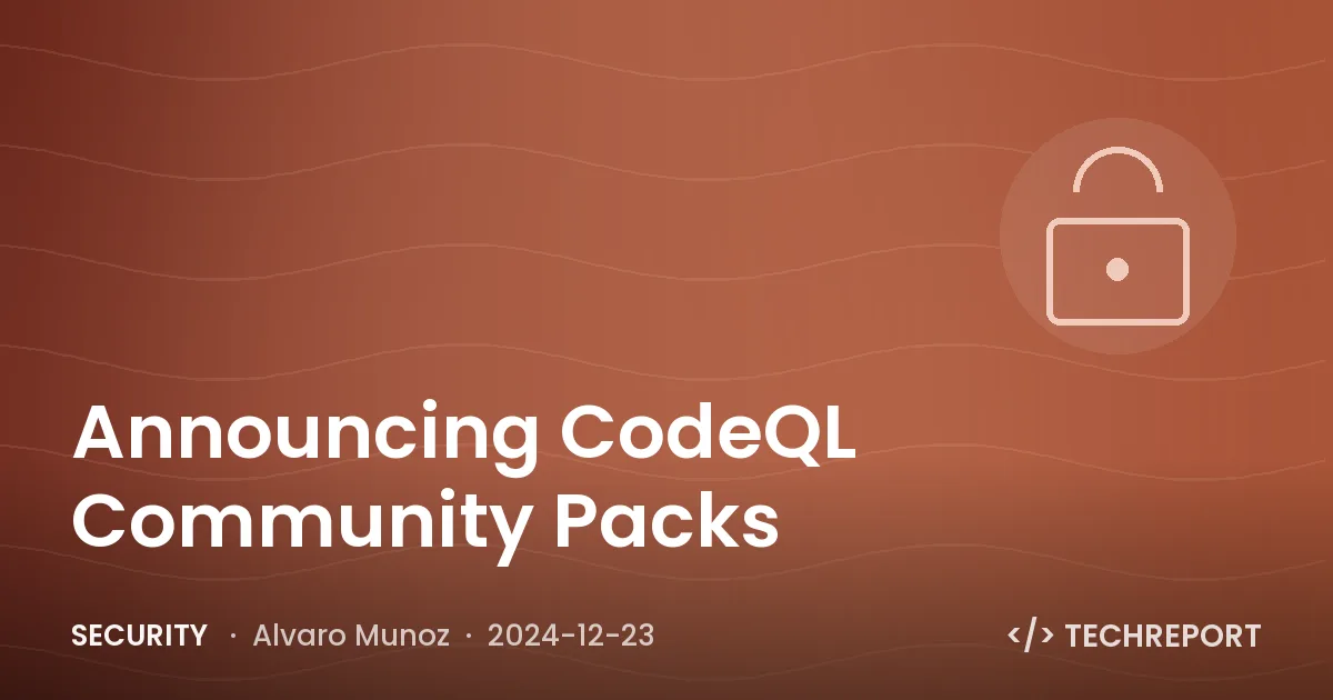 Announcing CodeQL Community Packs