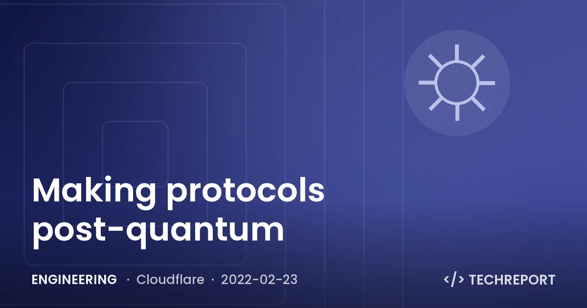 Making protocols post-quantum