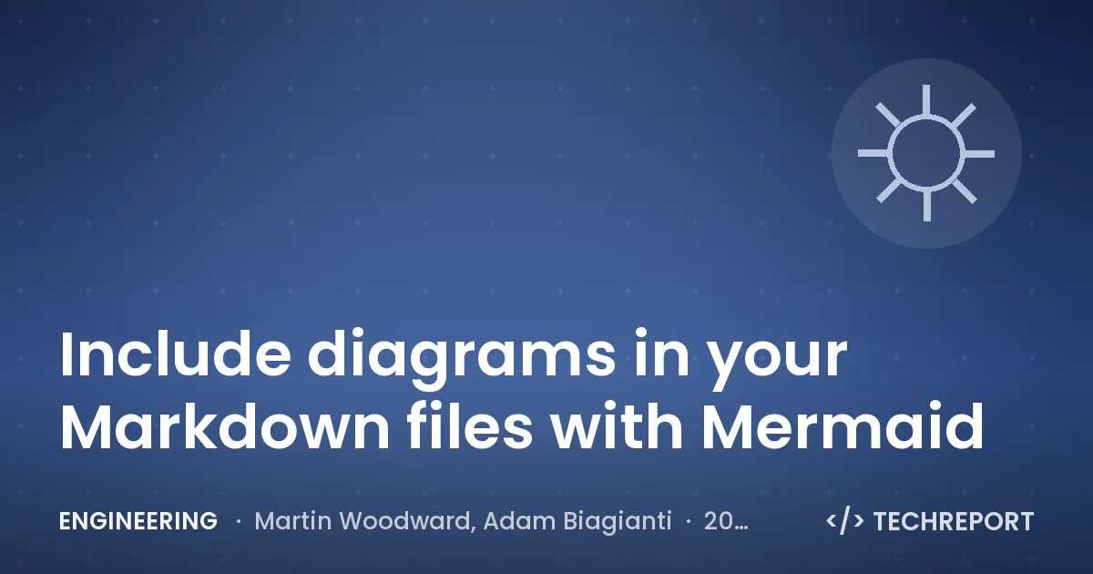 Engineering — Include diagrams in your Markdown files with Mermaid