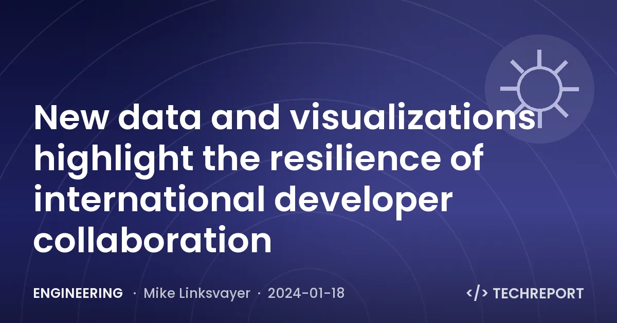 New data and visualizations highlight the resilience of international developer collaboration