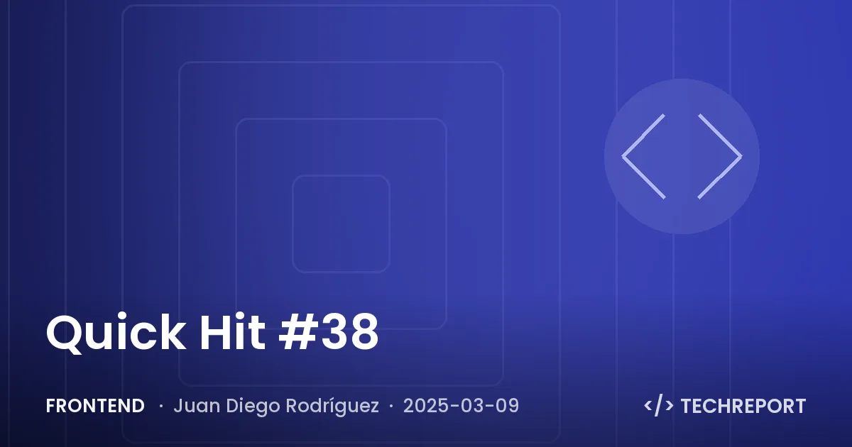 Quick Hit #38