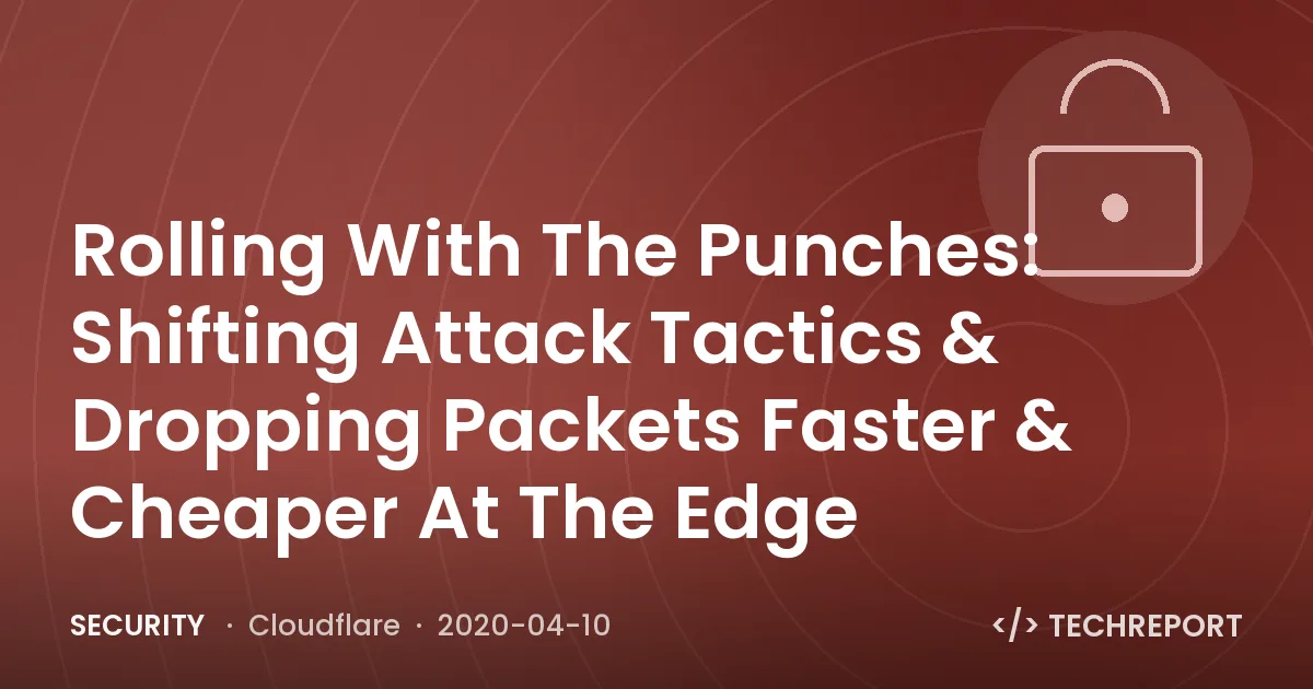 Rolling With The Punches: Shifting Attack Tactics & Dropping Packets Faster & Cheaper At The Edge