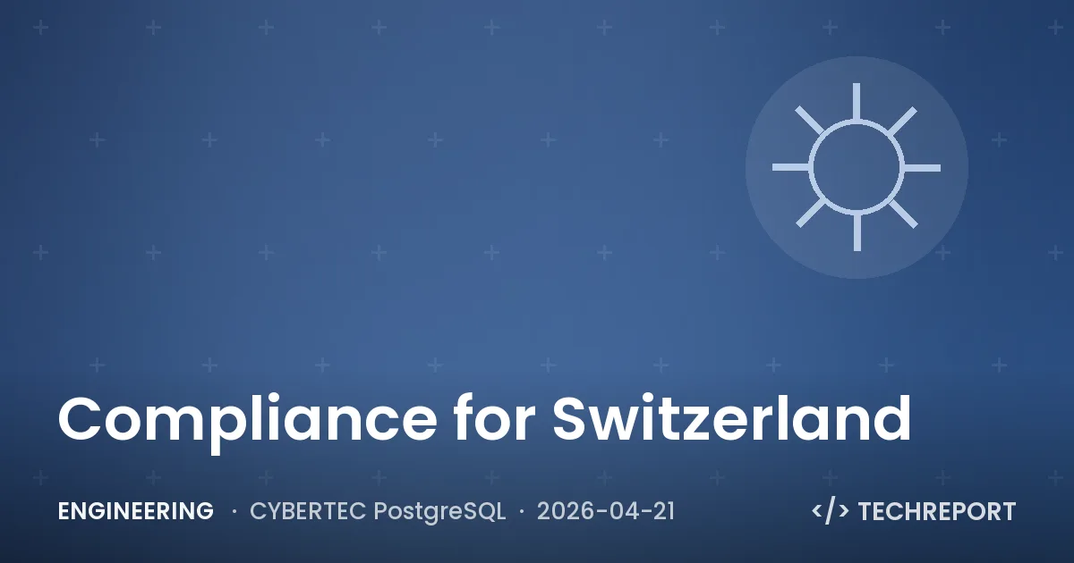 Engineering — Compliance for Switzerland