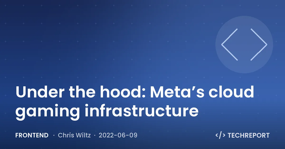 Under the hood: Meta’s cloud gaming infrastructure